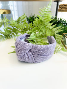 Chunky Knotted Headband-Lavender