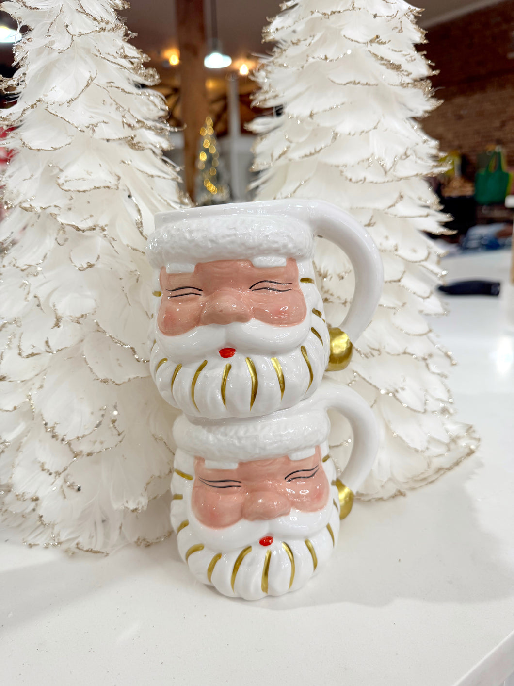 Santa Mug - White