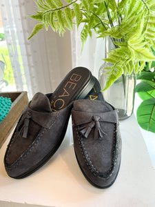 Tyra Loafer Mule- Charcoal