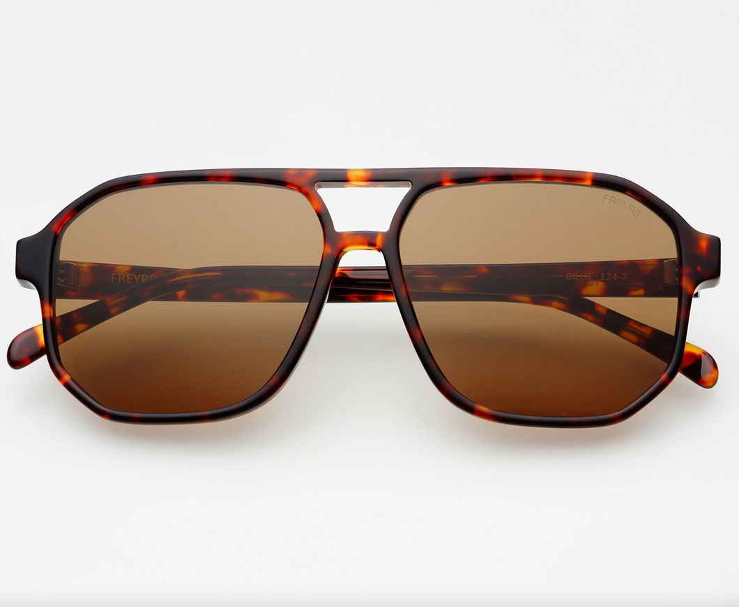 Billie - Dark Tortoise/ Solid Brown