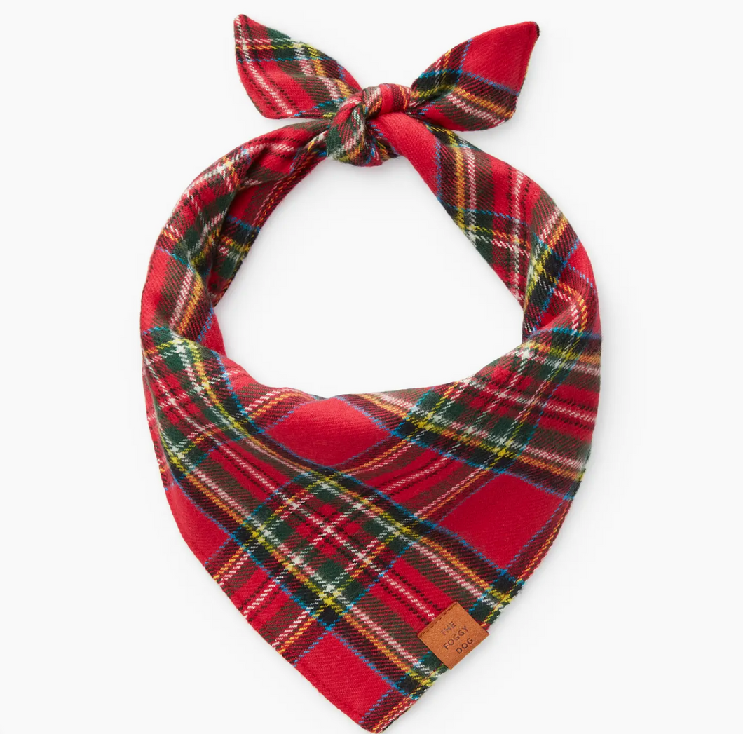 Tartan Plaid Dog Bandana - Foggy Dog