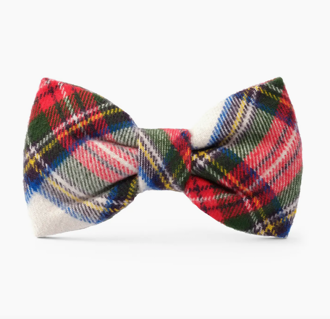 Regent Plaid Flannel Dog Bow Tie - Foggy Dog